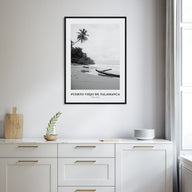 Puerto Viejo de Talamanca Portrait B&W Poster