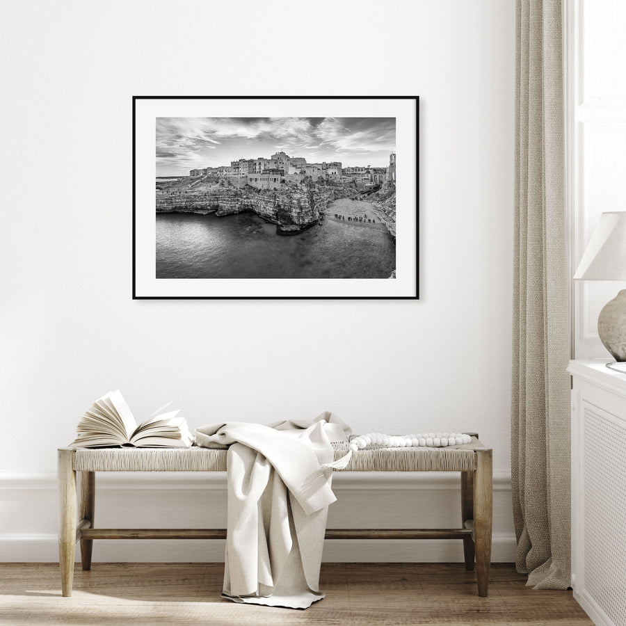 Puglia Landscape B&W Poster