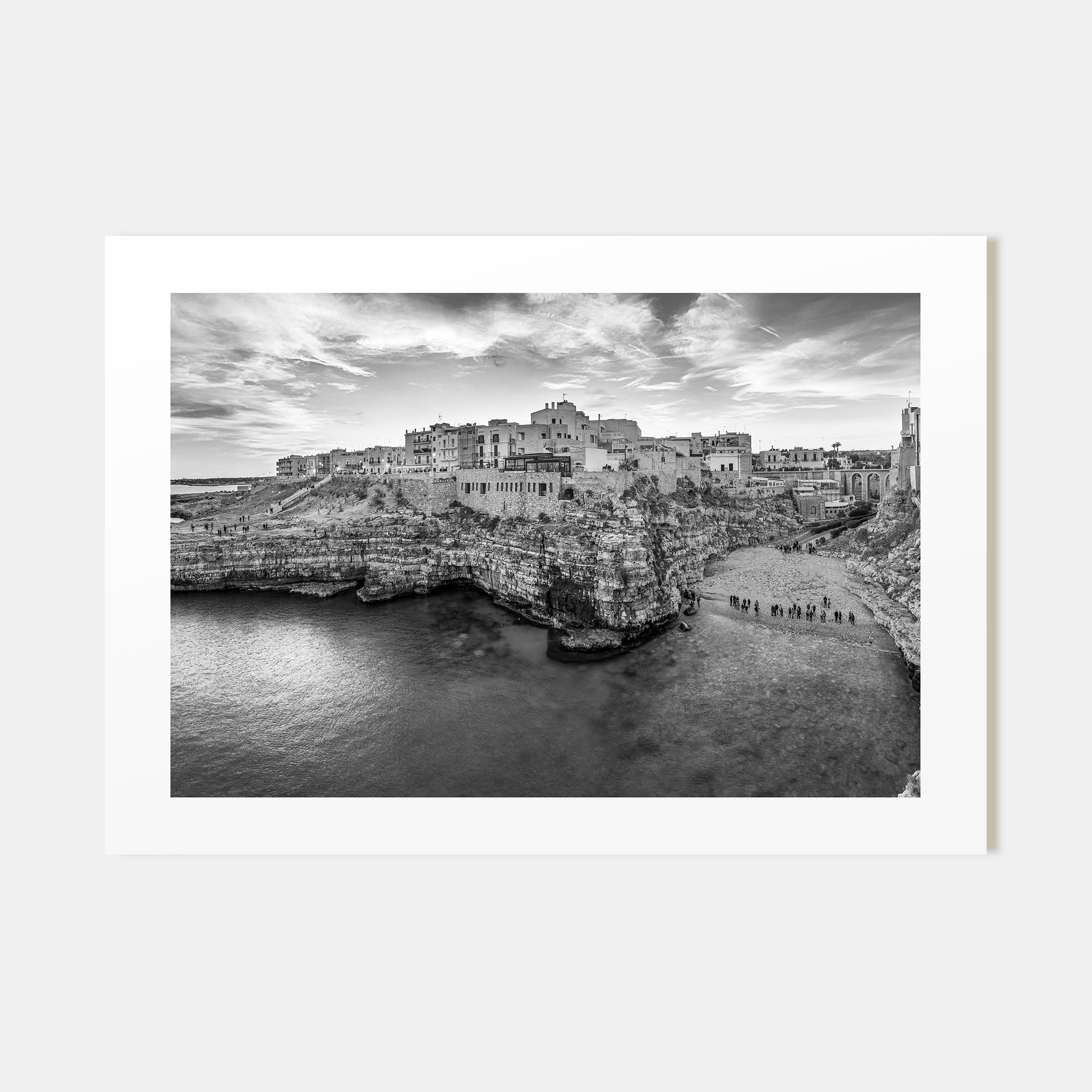 Puglia Landscape B&W Poster