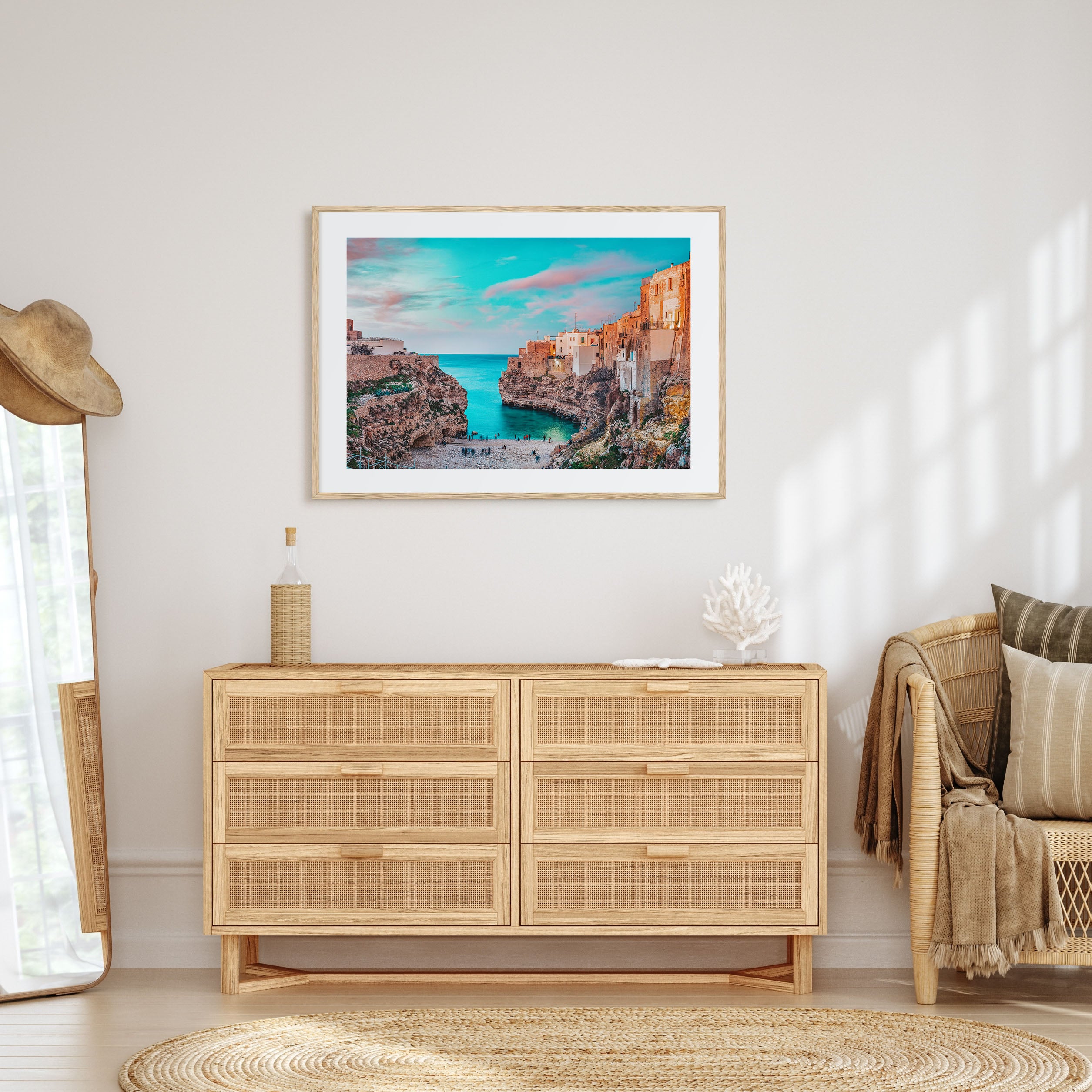 Puglia Landscape Color Poster