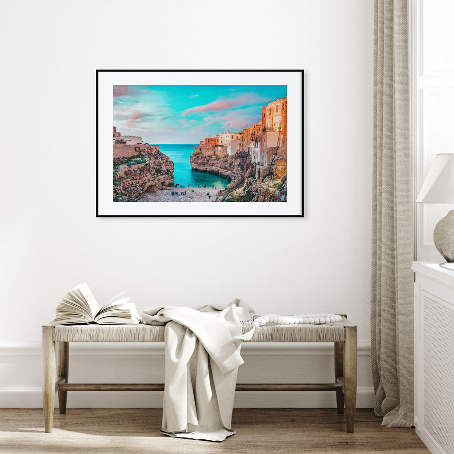 Puglia Landscape Color Poster