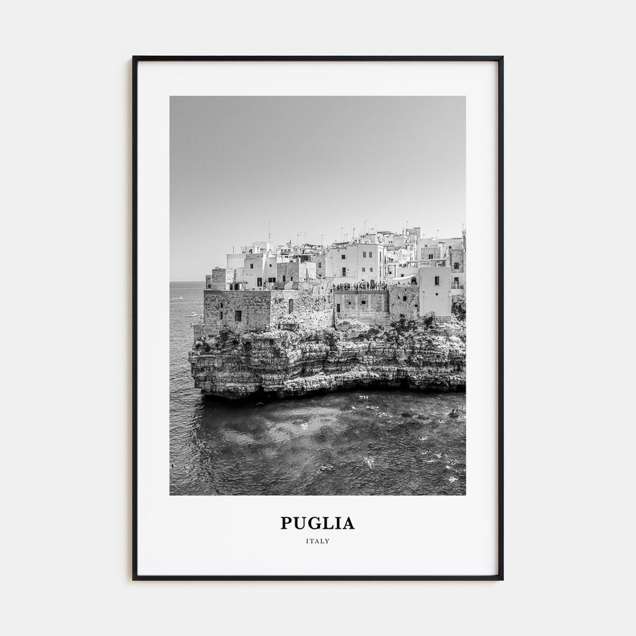 Puglia Portrait B&W Poster
