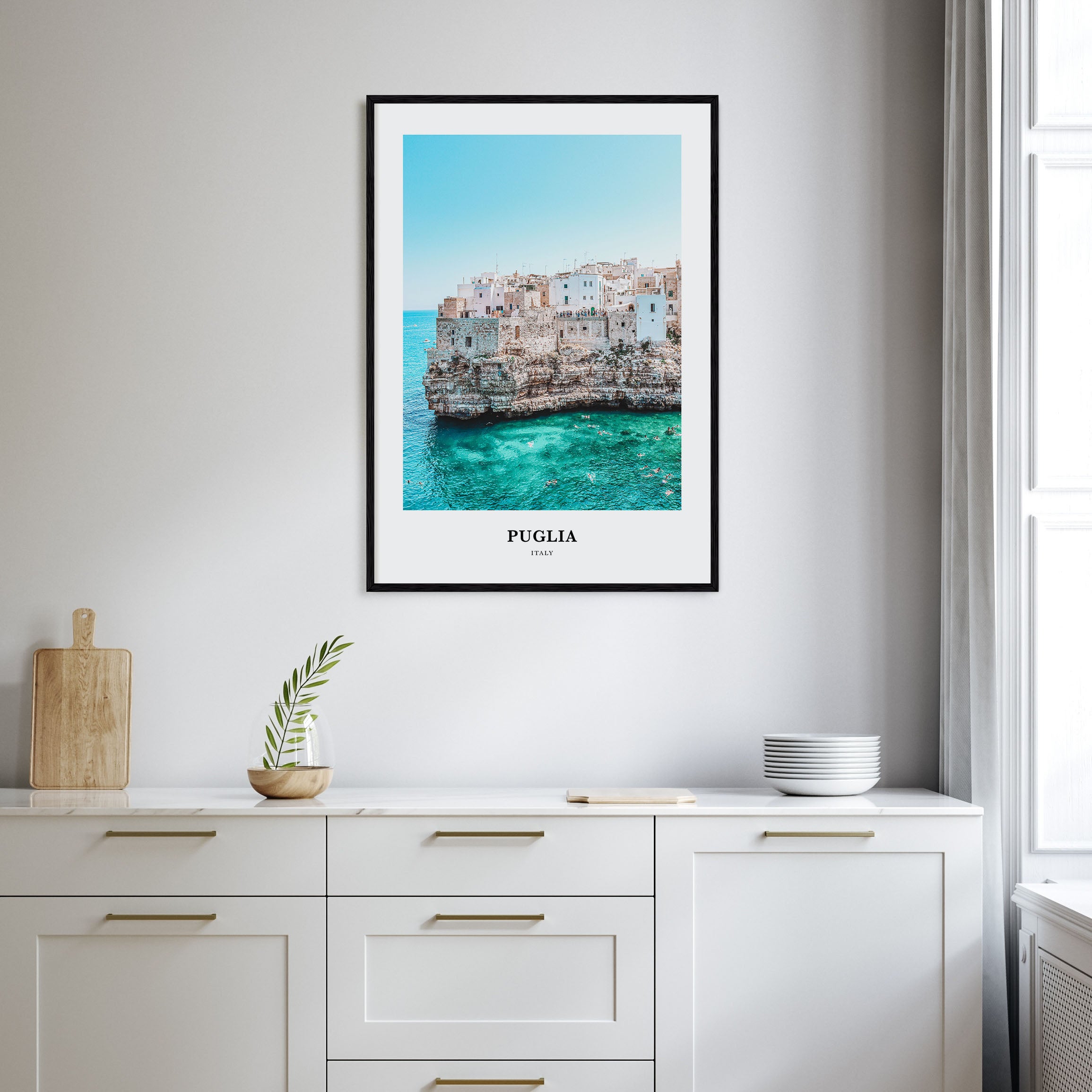 Puglia Portrait Color Poster