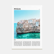 Puglia Travel Color Poster