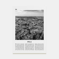 Pula Travel B&W Poster