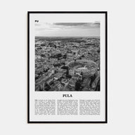 Pula Travel B&W Poster