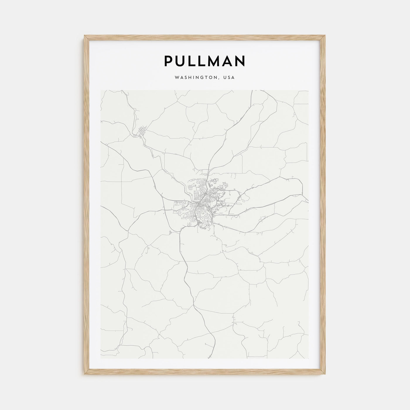 Pullman Map Portrait Poster