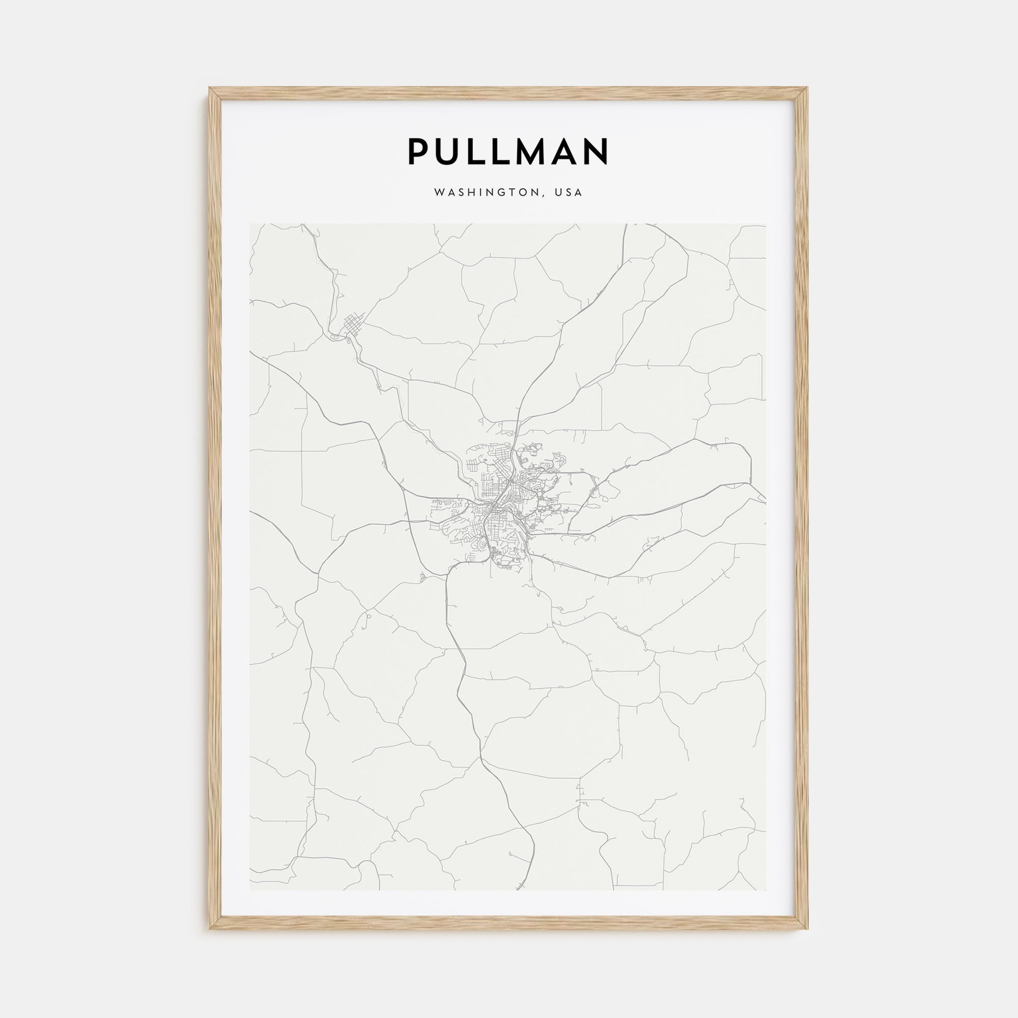 Pullman Map Portrait Poster