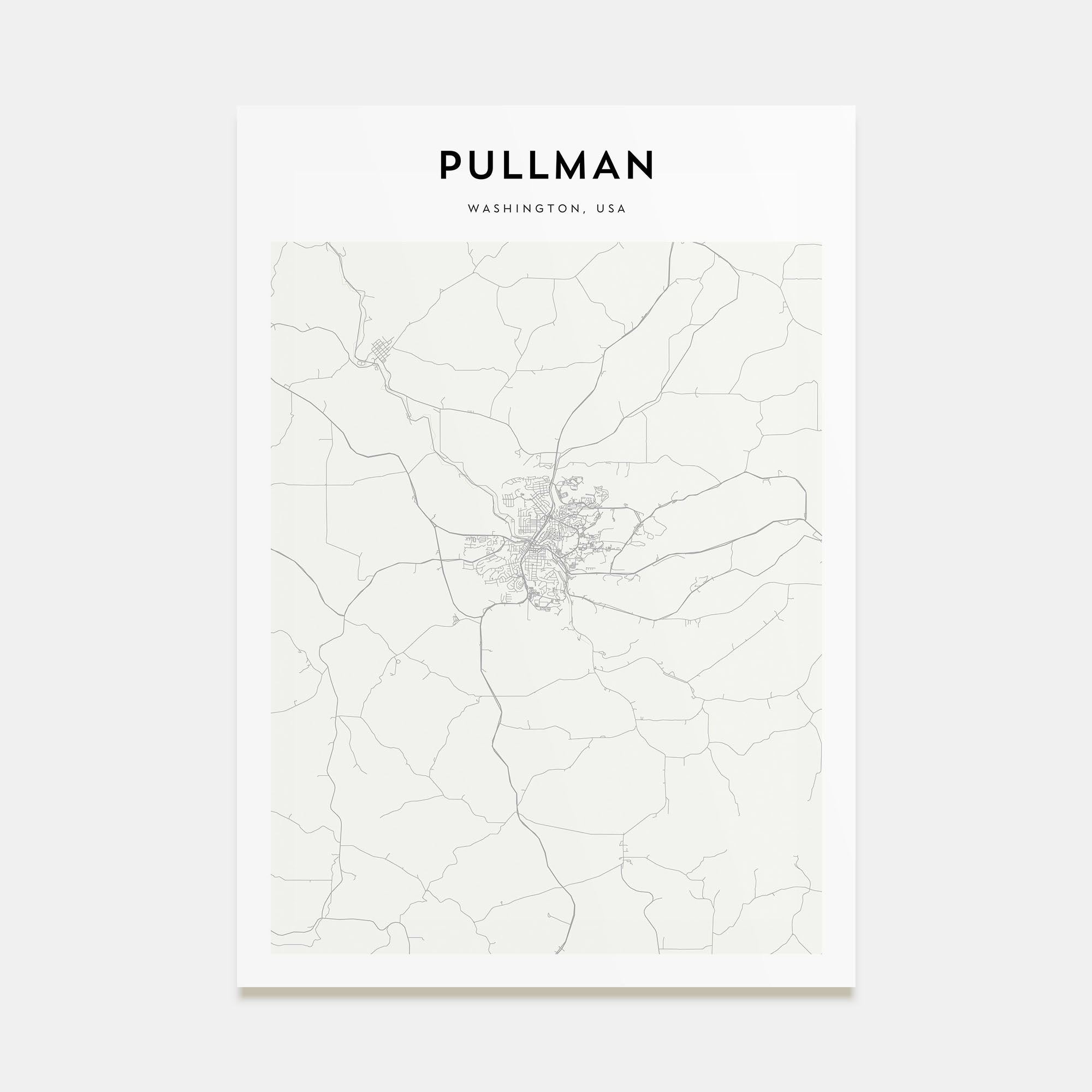 Pullman Map Portrait Poster