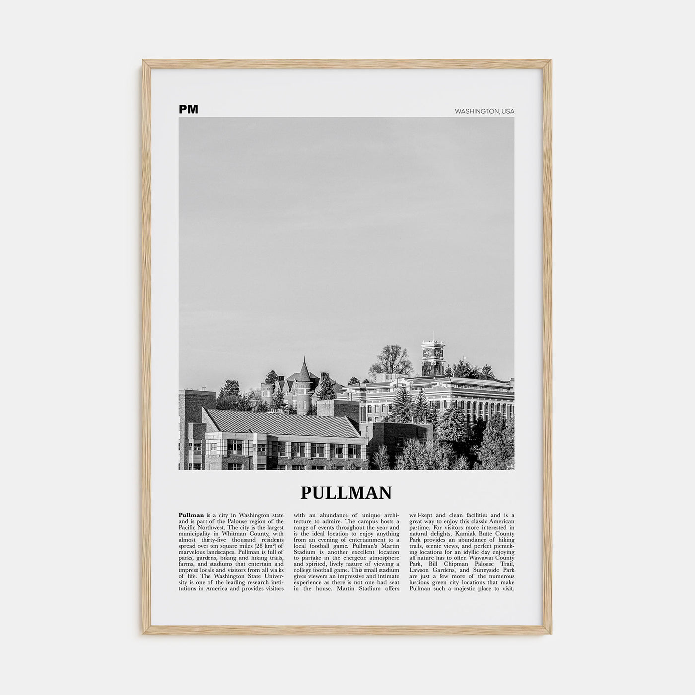 Pullman Travel B&W Poster