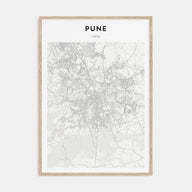 Pune Map Portrait Poster