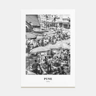Pune Portrait B&W Poster