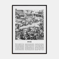 Pune Travel B&W Poster