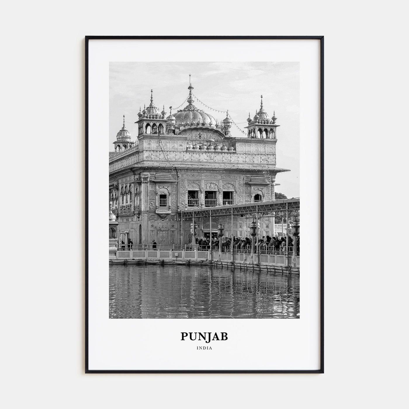 Punjab Portrait B&W Poster