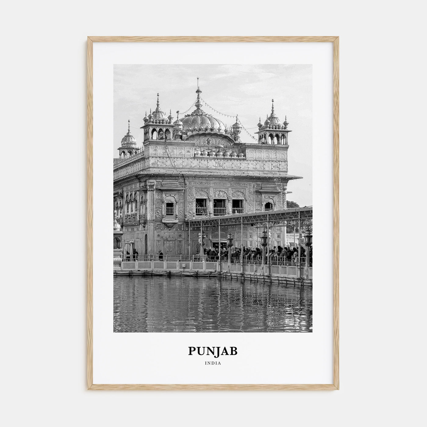 Punjab Portrait B&W Poster
