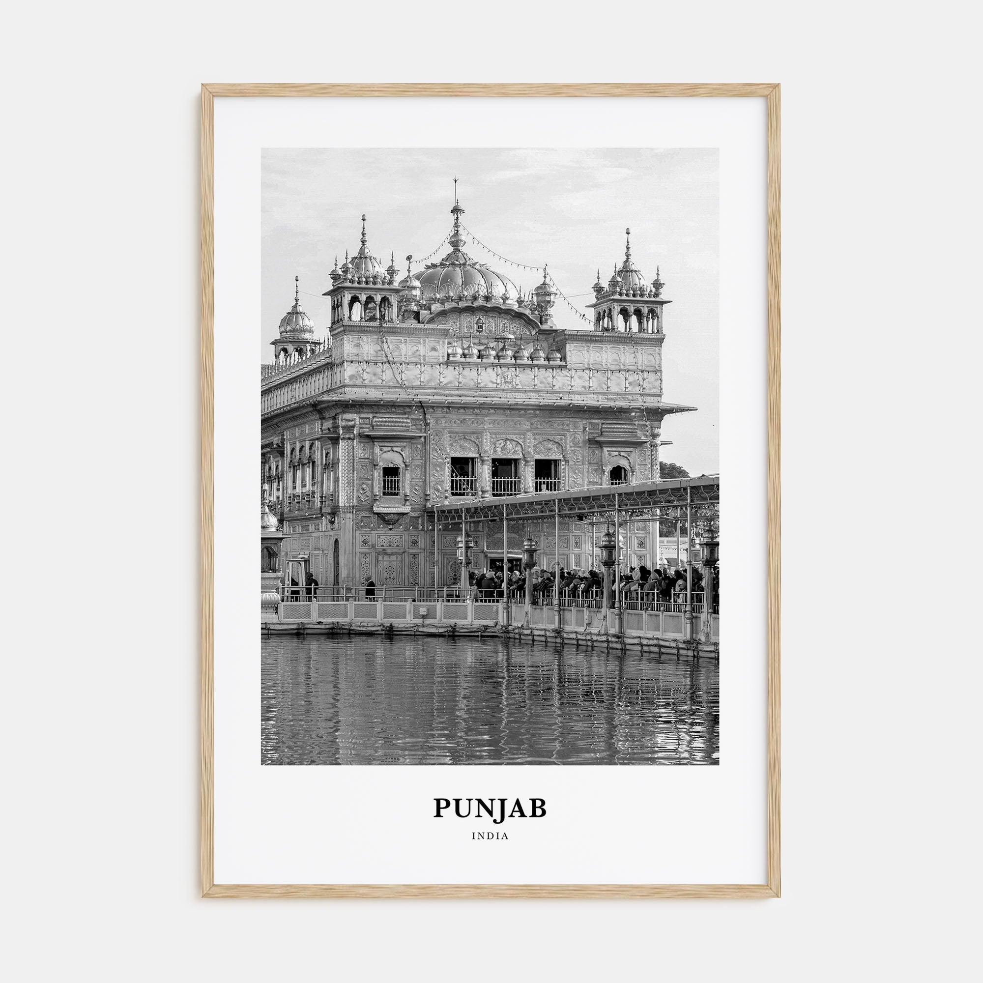 Punjab Portrait B&W Poster