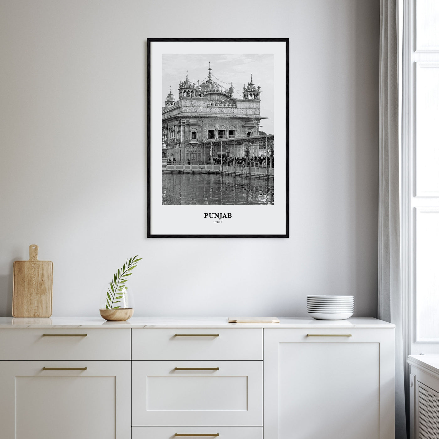 Punjab Portrait B&W Poster