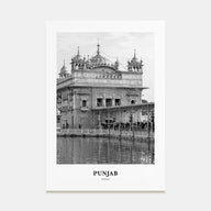 Punjab Portrait B&W Poster