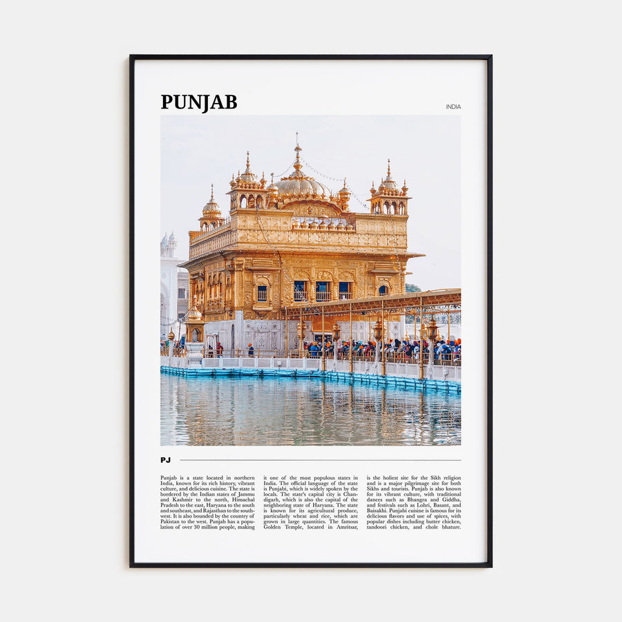 Punjab Travel Color Poster