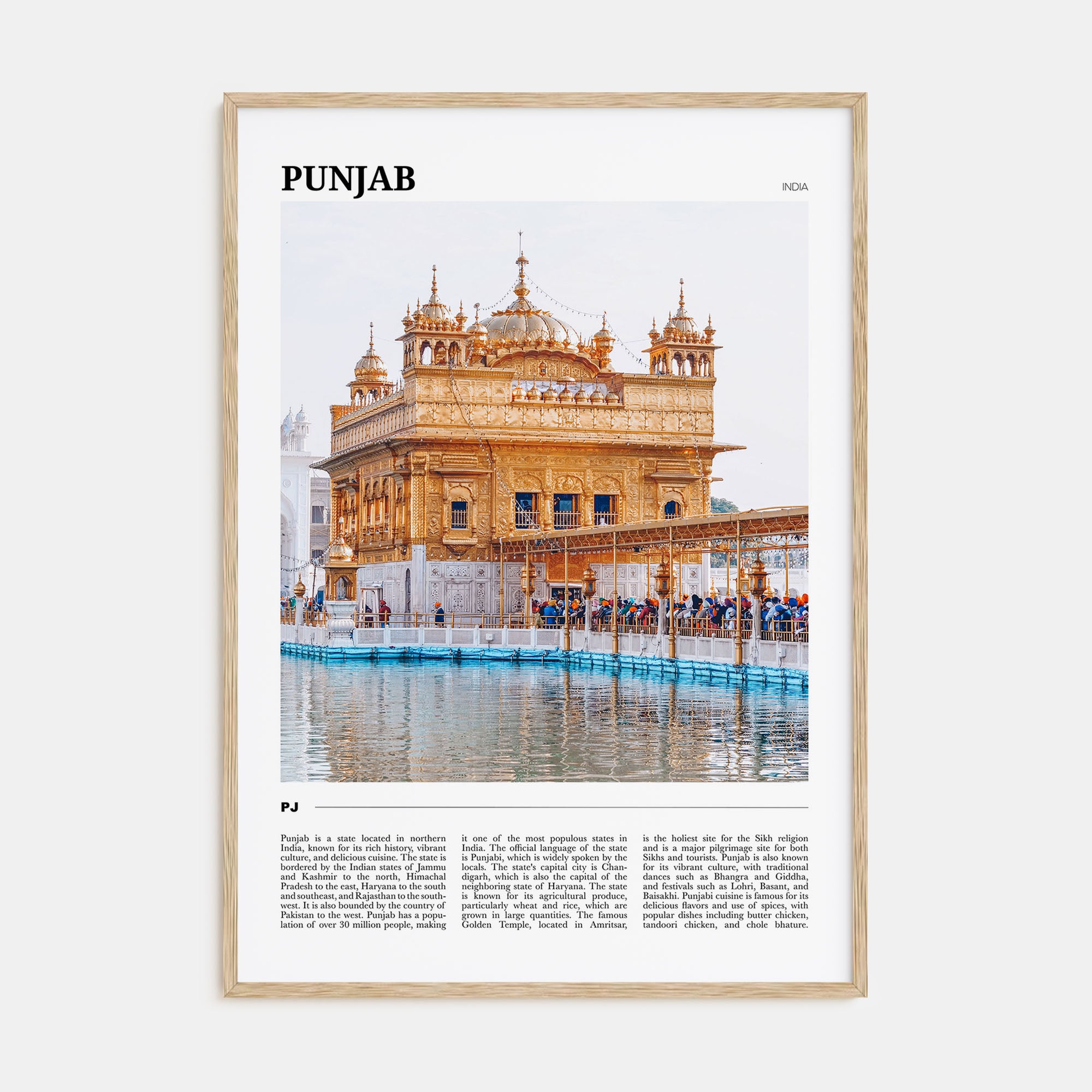 Punjab Travel Color Poster