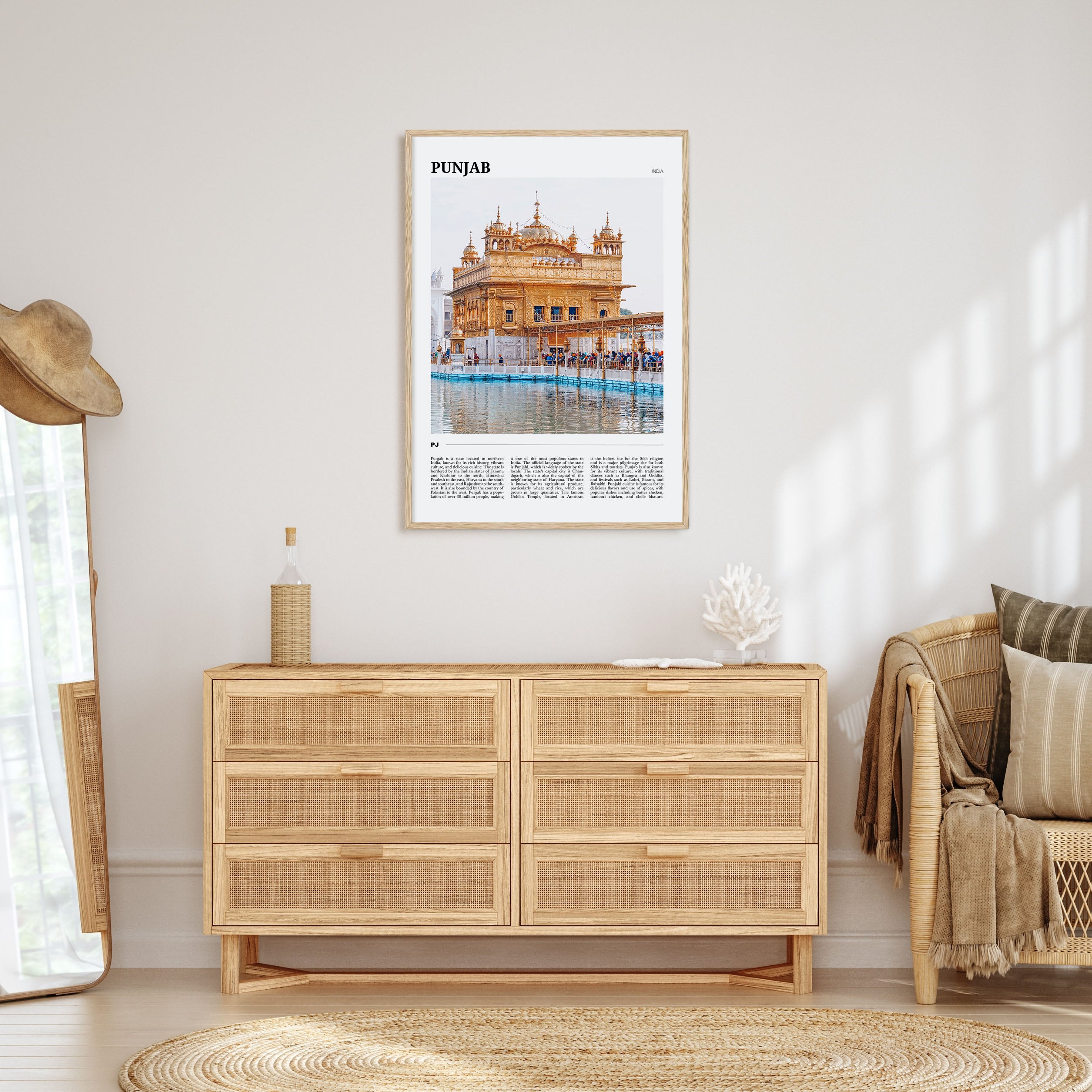 Punjab Travel Color Poster