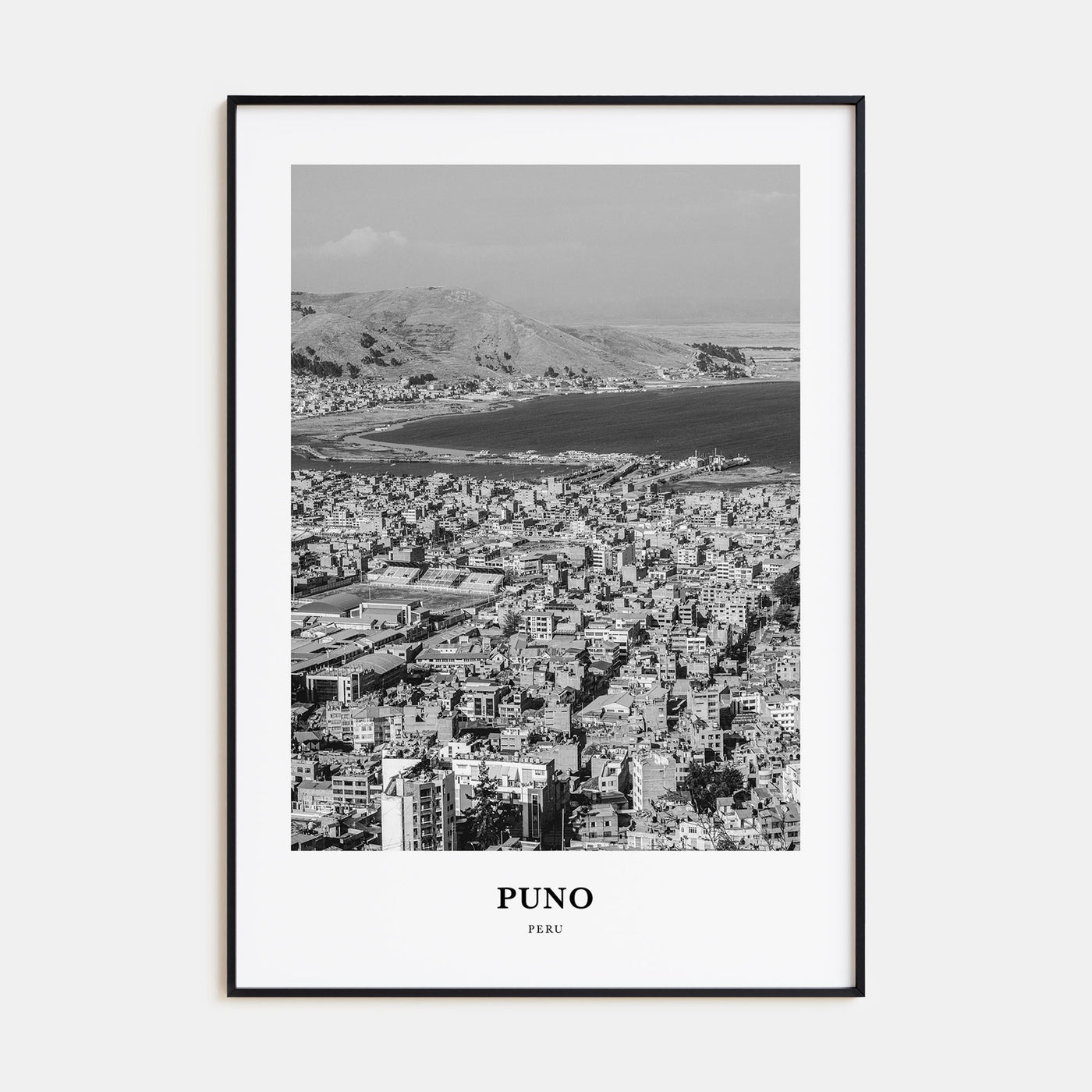 Puno Portrait B&W Poster