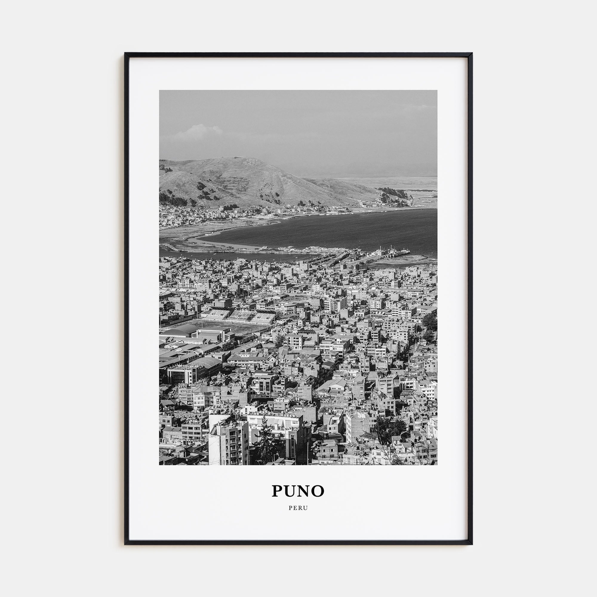 Puno Portrait B&W Poster