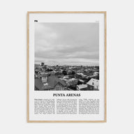 Punta Arenas Travel B&W Poster