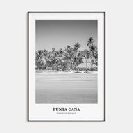 Punta Cana Portrait B&W Poster