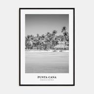Punta Cana Portrait B&W Poster