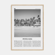 Punta Cana Travel B&W Poster