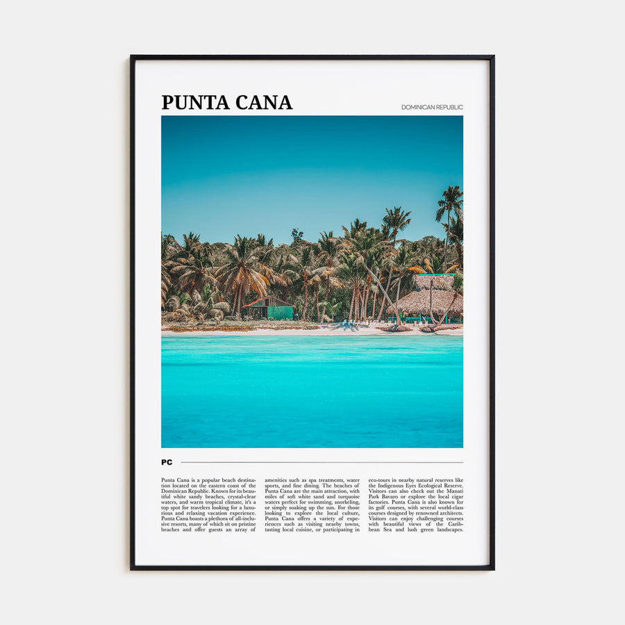 Punta Cana Travel Color Poster