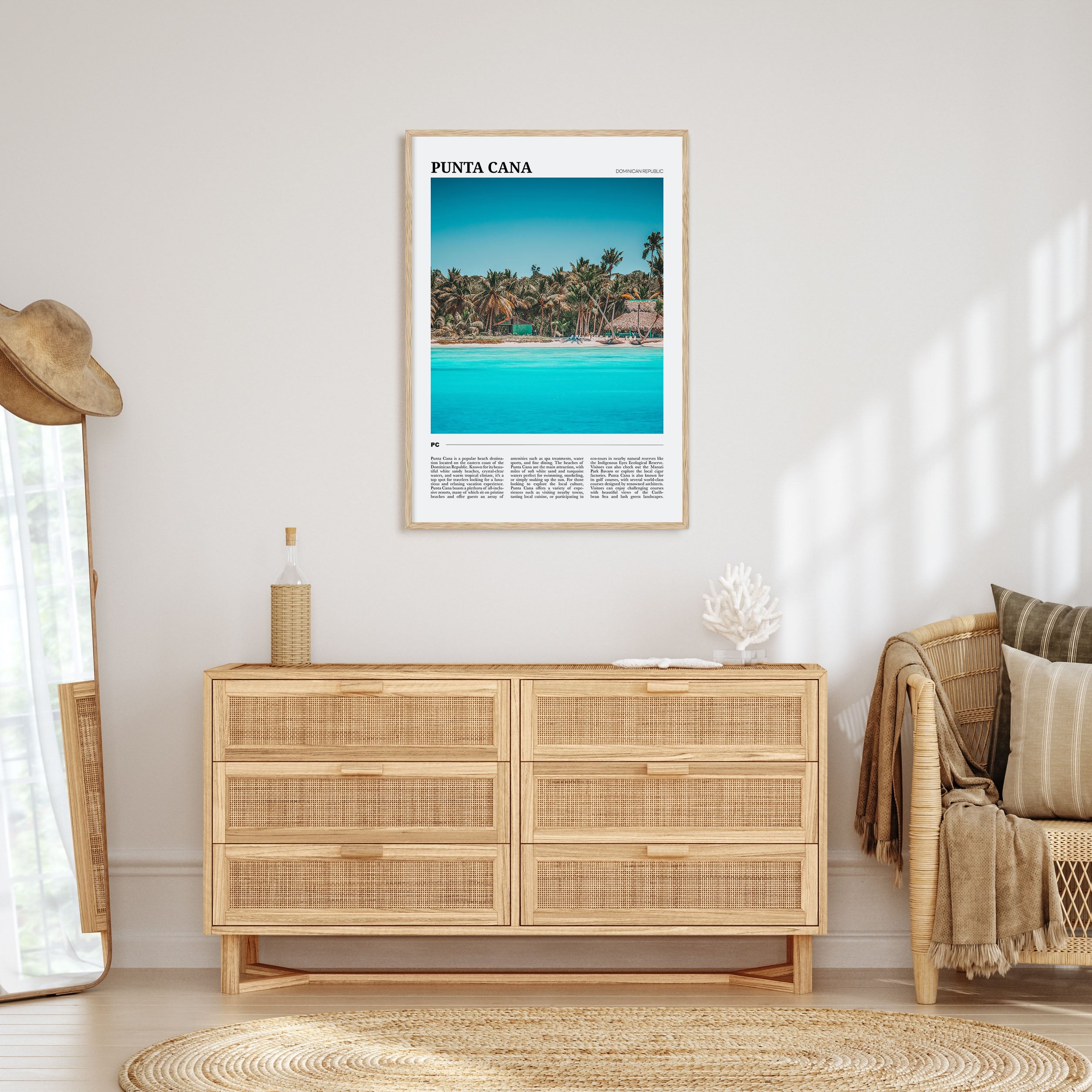 Punta Cana Travel Color Poster
