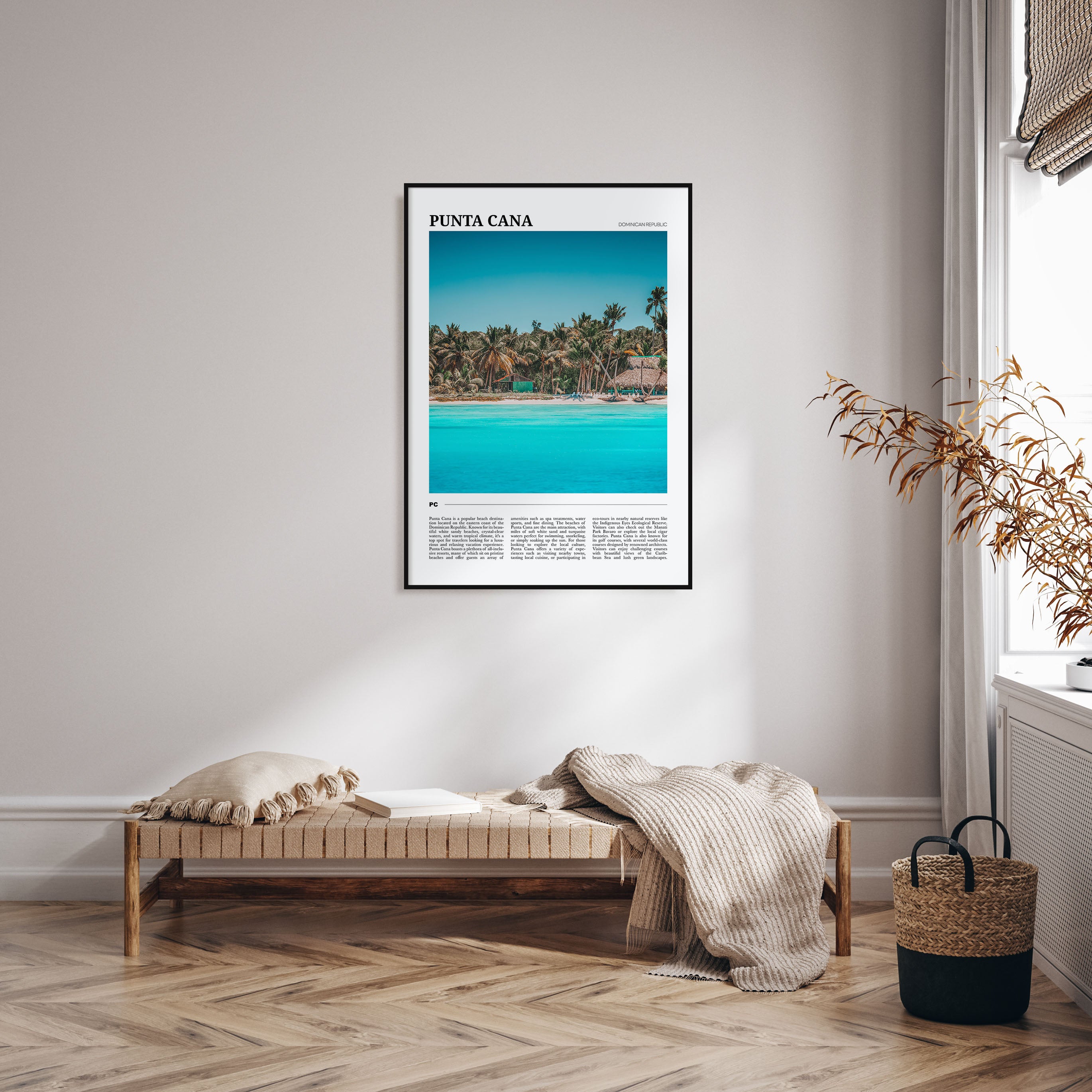 Punta Cana Travel Color Poster