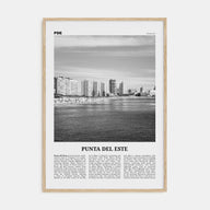 Punta del Este Travel B&W Poster