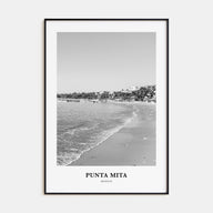 Punta Mita Portrait B&W Poster
