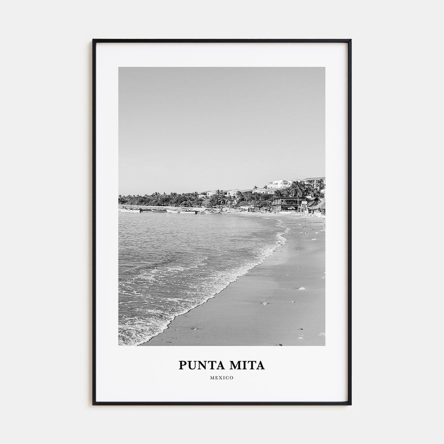 Punta Mita Portrait B&W Poster