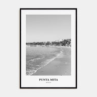 Punta Mita Portrait B&W Poster