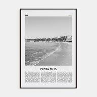 Punta Mita Travel B&W Poster