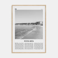 Punta Mita Travel B&W Poster