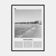 Punta Mita Travel B&W Poster