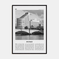 Putney Travel B&W Poster