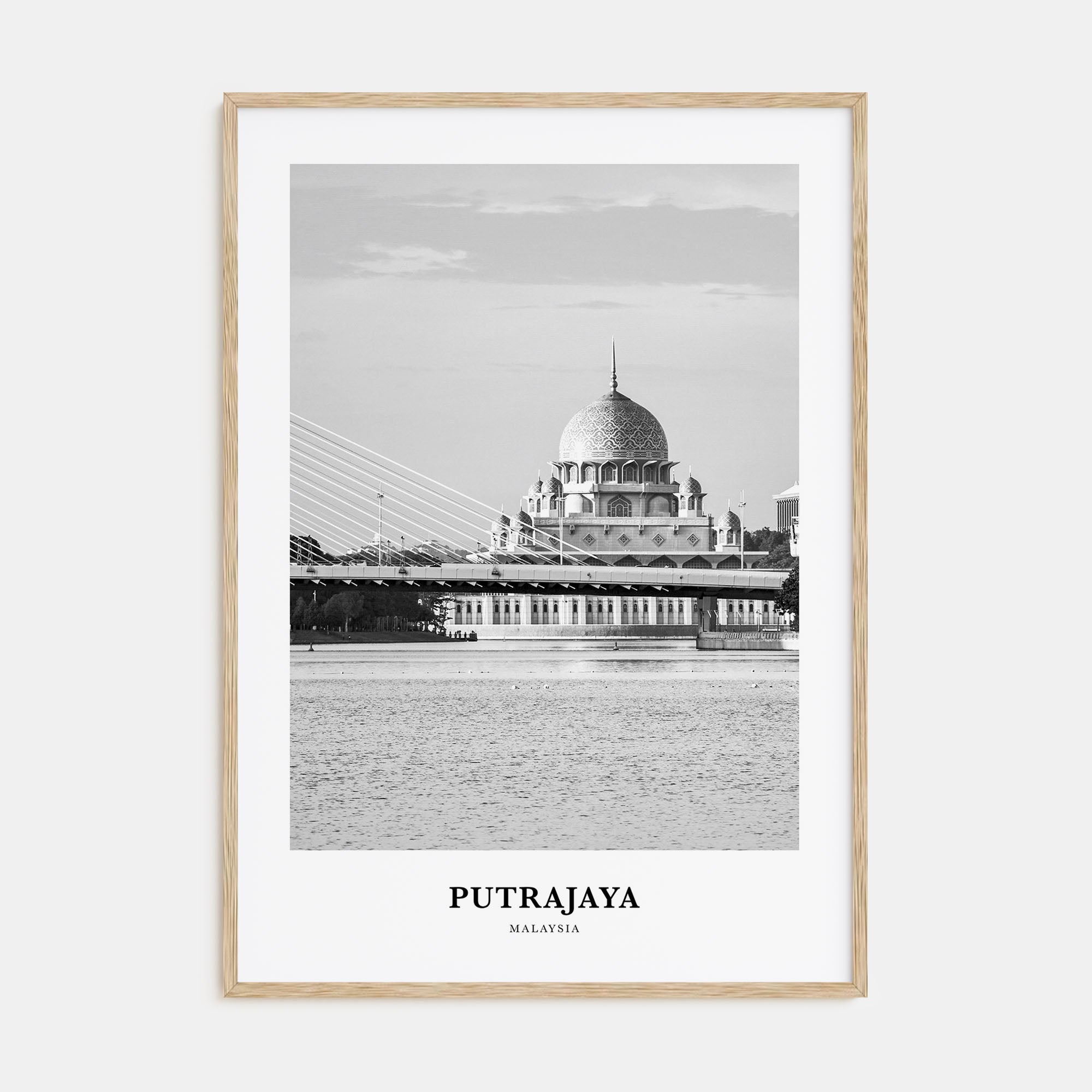 Putrajaya Portrait B&W Poster