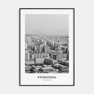 Pyongyang Portrait B&W Poster