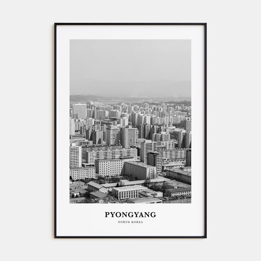 Pyongyang Portrait B&W Poster