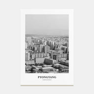 Pyongyang Portrait B&W Poster