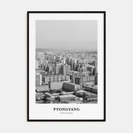 Pyongyang Portrait B&W Poster