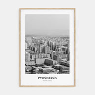 Pyongyang Portrait B&W Poster