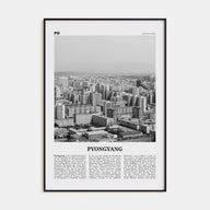 Pyongyang Travel B&W Poster