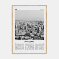 Pyongyang Travel B&W Poster